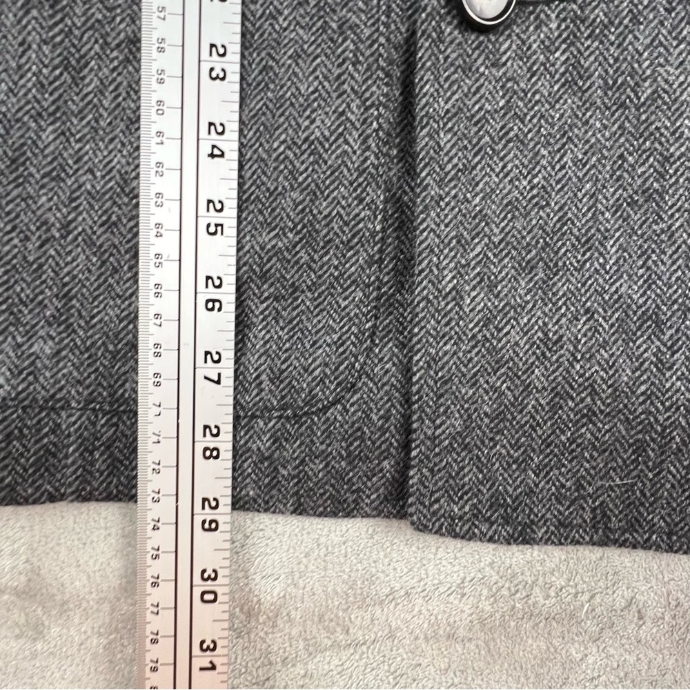 AYR The Casino Blazer Jacket Mens S Herringbone Moon Merino Lambswool Chore Coat - Picture 4 of 14